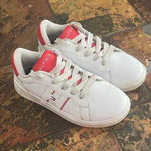Tommy Hilfiger White Sneakers with Red Details